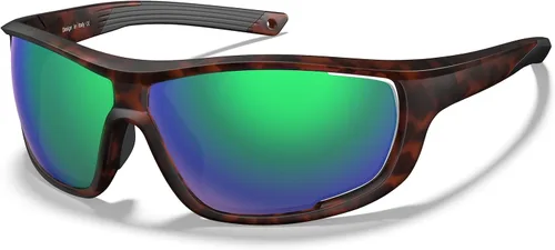 Vista 7 de CARFIA Lentes de sol deportivos polarizados para hombres y mujeres, lentes únicos laterales de ventilación para béisbol, correr, ciclismo