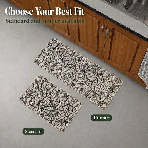 Vista 9 de Tapete impreso para fregadero de cocina, 32 x 20 pulgadas, elegante y duradero, ideal para propietarios e inquilinos, tapete antideslizante y cómodo