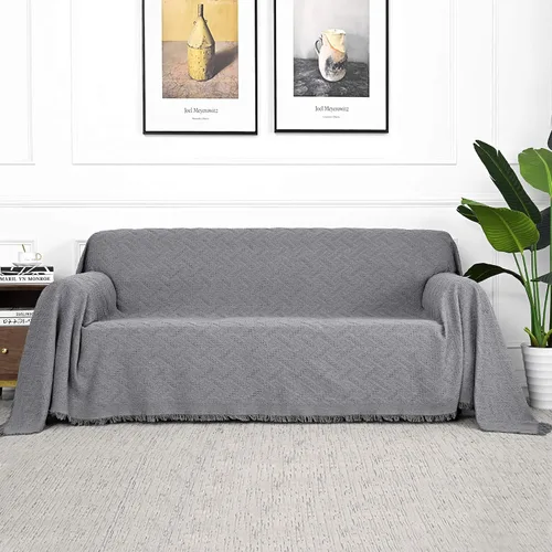 Vista 15 de MYSKY HOME - Funda para sofá, fundas para sofás, funda para silla extragrande, funda para sofá geométrico de color chocolate, funda para sofá