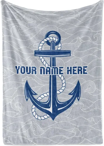 Vista 7 de Manta personalizada con diseño de aventura que espera la naturaleza, para niños o adultos con bonito nombre personalizado, suave y afelpado