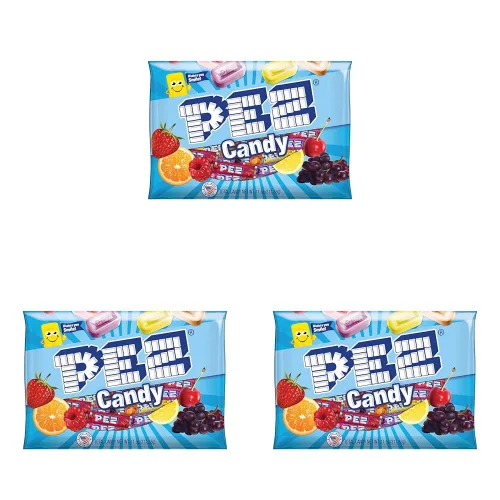 Vista 3 de Rollos de recambio de caramelos Pez, bolsa variada de 11 onzas (aproximadamente 35 rollos completos por bolsa)