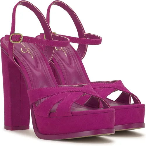 Vista 7 de Jessica Simpson Sandalias de plataforma con tacón de bloque Giddings para mujer