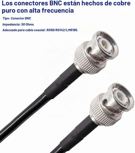 Vista 6 de Taiss Kit de herramientas para cable coaxial BNC con herramienta de crimpado, 10 piezas de conector de crimpado macho BNC, pelacables coaxiales