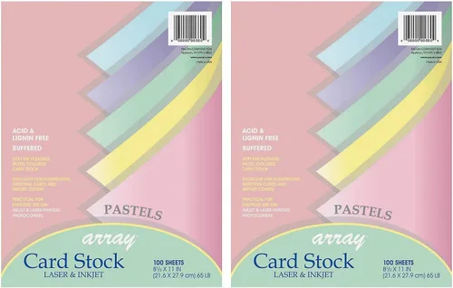Vista 3 de Pacon Cartulina, surtido brillante, 5 colores, 8-1/2" x 11", 100 hojas