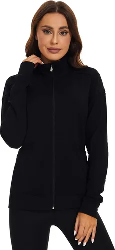 Vista 4 de Meanzoo Chaqueta de Uniformes Médicos para Mujeres con Cremallera Frontal Chaqueta de Calentamiento