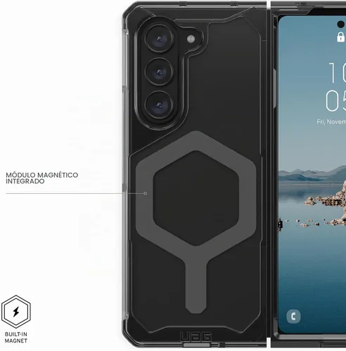 Vista 8 de URBAN ARMOR GEAR [Versión actualizada] Funda UAG para Samsung Galaxy Z Fold 5 2023 Plyo Pro Ash/Space Grey, resistente y antiamarilleamiento