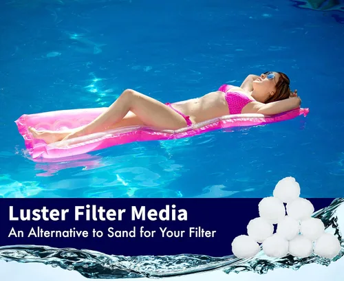 Vista 4 de Rx Clear Filtro de brillo blanco para filtros de arena de piscina, alternativa a la arena y el vidrio filtrante, tecnología especial que ayuda a