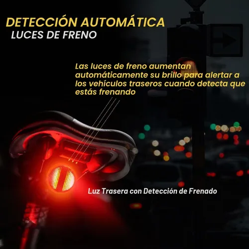 Vista 5 de 220° Wide Visible Safety Flashlight Bike Tail Light with 150 Lumens, IPX6 Waterproof,Type-C, Alarm Mode, Easy Install Bicycle Back Light