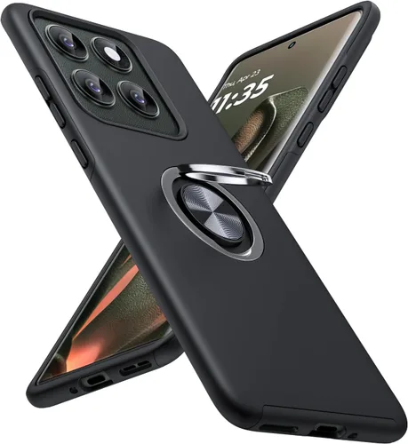Vista 14 de JAME for Motorola Edge 2025 Case with Ring Stand Slim Shockproof Phone Case Cubierta de doble capa de grado militar resistente a prueba de golpes