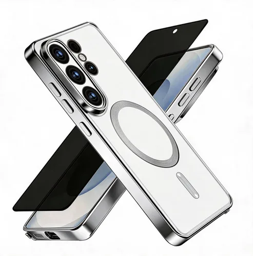 Vista 41 de Misscase Funda MagSafe compatible con iPhone 12 Pro Max con protector de lente de cámara, protección completa, funda magnética transparente