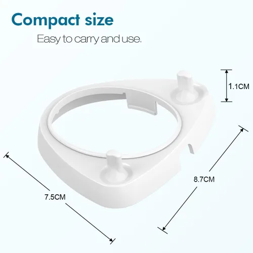 Vista 2 de 4 fundas para cabezales de cepillo de dientes (multicolor) compatibles con cabezal de cepillo de dientes eléctrico Oral-B + soporte para cepillos