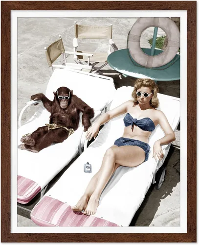 Vista 45 de Poster Master Póster con estampado de chica espagueti, cómete la pasta, arte de fotografía de moda, regalo para hombres y mujeres, decoración