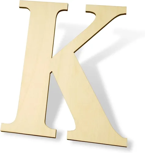 Vista 14 de Letras de madera de 12 pulgadas y letras de madera en blanco de 1/5 pulgadas de grosor sin terminar para pintura, manualidades y decoración de pared