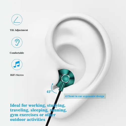 Vista 5 de ACAGET Auriculares USB C para Galaxy S26 S25 S24 S23 S22 HiFi Tipo C Auriculares Auriculares estéreo USB C con micrófono y control de volumen