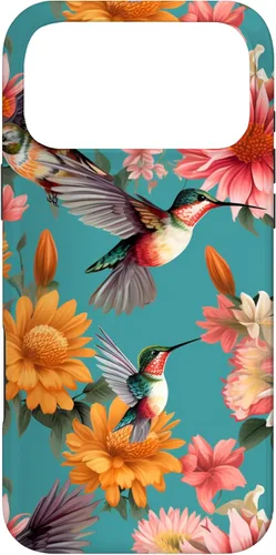 Vista 22 de Funda para iPhone 17 de colibríes en vuelo