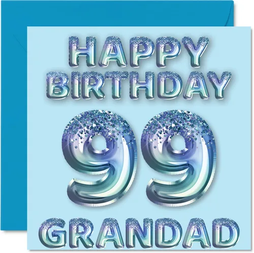 Vista 132 de Stuff4 Tarjeta de primer cumpleaños para niños, globo de fiesta con purpurina azul, tarjetas de feliz cumpleaños para niño de 1 año, nieto, hijo, 57