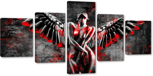 Vista 19 de Lienzo extra grande sexy chica desnuda durmiendo en la cama, arte de pared con marco de madera sexy para mujeres desnudas, obras de arte, arte