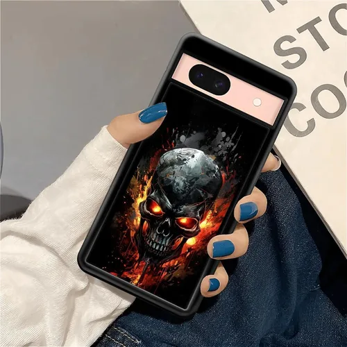 Vista 942 de Compatible con Google Pixel 4A 5G Mobile Case Creative Acrylic Panel trasero Silicona Protección Grip especialmente diseñado para Google Pixel 4A 5G