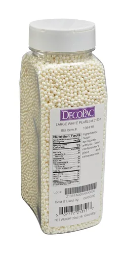 Vista 17 de Gránulos blancos para hornear Decoración de pasteles y galletas 30