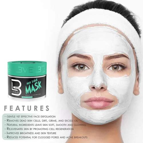 Vista 3 de L3 - Exfoliación facial de albaricoque de nivel 3 - Ideal para todo tipo de piel - Reduce el acné - Exfoliación suave y eficaz - Reduce los posibles