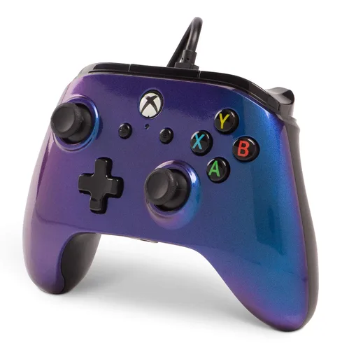 Vista 5 de Enhanced Wired Controller for Xbox One - Cosmos Nebula, gamepad, wired video game controller, gaming controller, Xbox One, works with Xbox Series XS