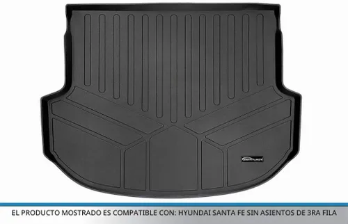 Vista 3 de MAXLINER - Tapete de suelo para todo tipo de clima para Hyundai Santa Fe 2013-2018 Negro