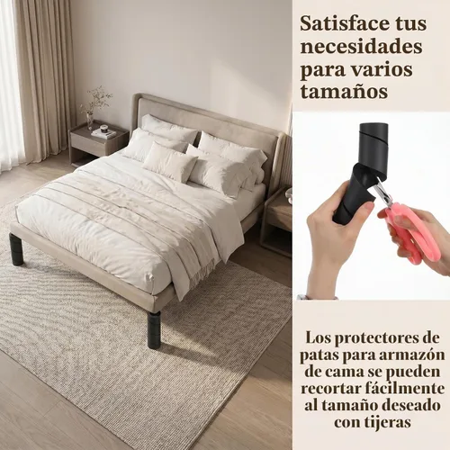 Vista 6 de Paquete de 12 protectores de dedos de base de cama reutilizables de espuma para proteger los dedos de los pies, fundas de patas de 6 pulgadas