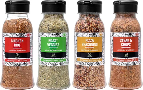 Vista 13 de Soeos 4-in-1 Spice Set (Pack of 3), 7.5 oz (200g) Garlic, Chili & Herbs Seasoning Blend – All-Purpose Cooking Spices for Everyday Meals, Marinades &