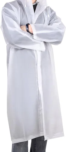 Vista 2 de Mudder - Impermeable portátil para adultos, Poncho para lluvia con capucha y mangas