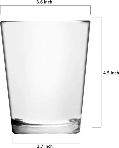 Vista 3 de Youngever Vasos de plástico transparente Bistro de 16 onzas, vasos para beber, vasos reutilizables, irrompibles, juego de 8
