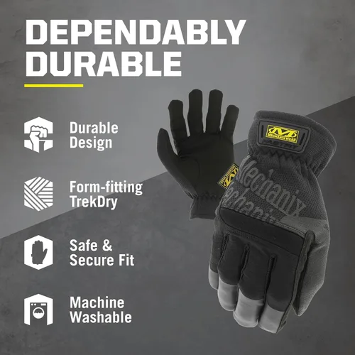 Vista 2 de Mechanix Wear: FastFit Work Glove with Elastic Cuff for Secure Fit, Performance Gloves for Multi-purpose Use