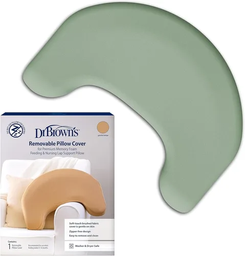 Vista 13 de Dr. Brown's Almohada de apoyo para regazo de lactancia y alimentación con biberón, beige suave