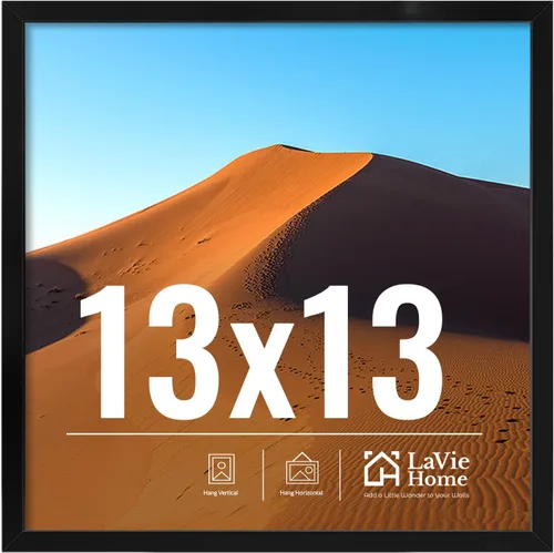 Vista 151 de LaVie Home Portarretratos de 10 x 14 pulgadas para exhibición en la pared, marco negro de 10 x 14 pulgadas con plexiglás HD, marco de 10 x 14