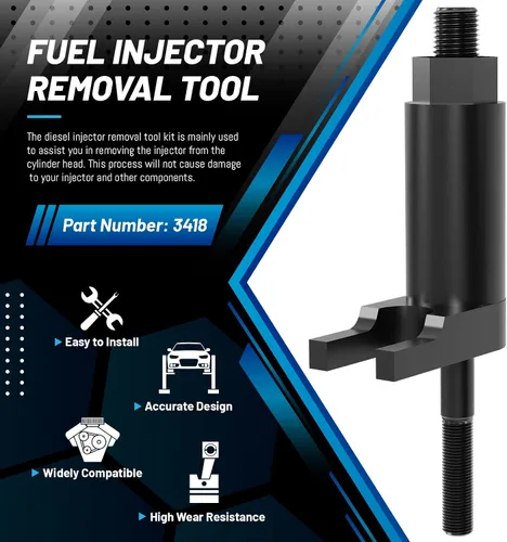 Vista 3 de Herramienta de extracción de inyector de combustible compatible con Ford Powerstroke Diesel 2011-2018 F-250 F-350 F-450 F-550 Reemplazo para 3418