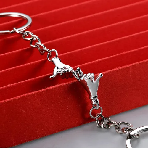 Vista 3 de VANLOVEMAC Pinky Promise - Regalo para parejas, regalos a juego para parejas, regalos para novio, novia, mejor amigo, él y ella