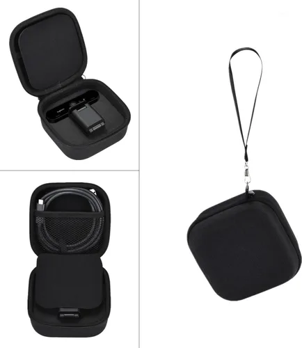 Vista 7 de Estuche rígido para cámara web Logitech Brio 4K/BRIO Ultra HD Bolsa de almacenamiento protectora de viaje, a prueba de golpes, protección de Negro