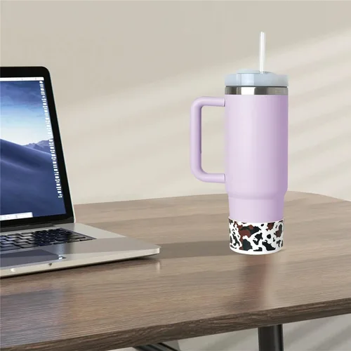 Vista 4 de GENLEAS - 1 funda protectora de silicona para botas Stanley Cup de 20 a 40 onzas, para botella de agua Hydro Flask de 12 a 24 onzas, funda