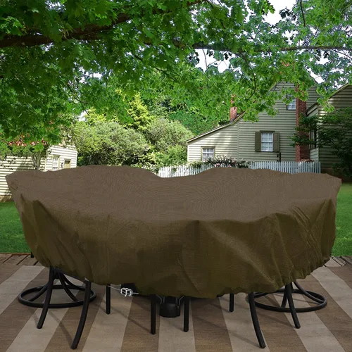 Vista 81 de Fundas para muebles de patio, impermeables, resistentes a los rayos UV, resistentes a los rayos UV, para exteriores, mesa redonda y rectangular