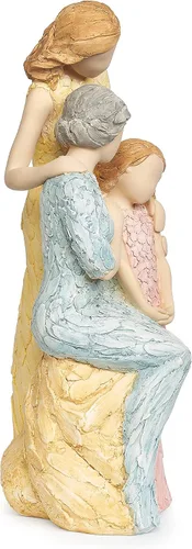 Vista 5 de Roman More Than Words, figura Moment in Time, 10.25 pulgadas de alto, resina y piedra, decoración, colección, duradera, duradera, decoración