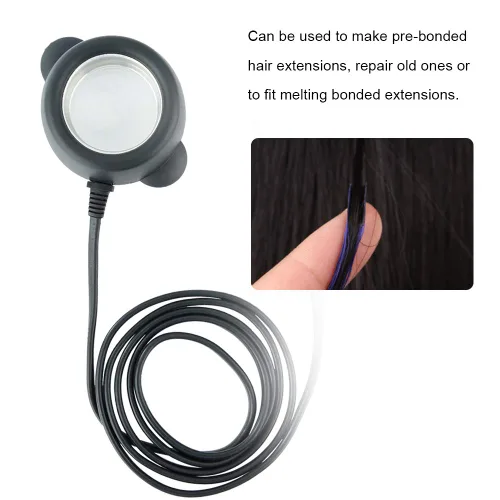 Vista 5 de Olla de pegamento caliente de 30 W, olla de extensión de cabello, mini olla de pegamento, olla de pegamento caliente, calentador eléctrico de perlas