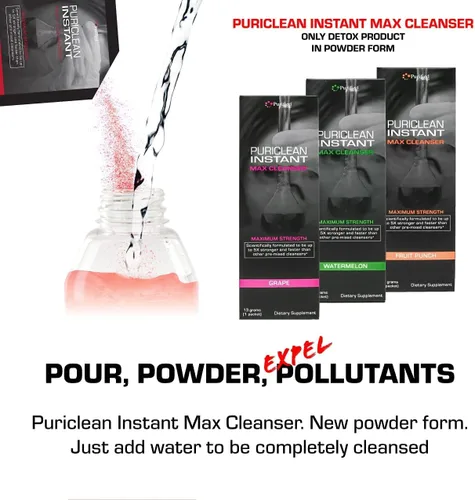 Vista 9 de Puriclean Instant MAX Cleanser - Máxima fuerza, 0.35 onzas de limpiador - Descarga rápida, 5 veces más fuerte y más rápido que otros limpiadores