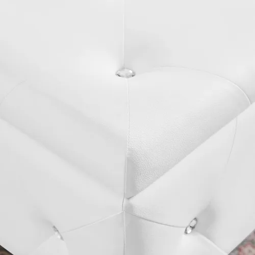 Vista 9 de anwickjeff Banco de almacenamiento copetudo con botones de terciopelo para dormitorio, beige, 40 pulgadas