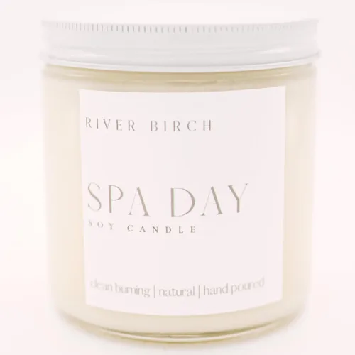 Vista 52 de River Birch Candles - Vela perfumada de almendra y miel Velas en tarro de ámbar de soja de primera calidad, totalmente naturales, no tóxicas, 8.5