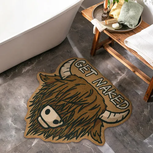 Vista 13 de Alfombra de baño de ojo malvado, suave, absorbente, antideslizante, alfombra de baño para niños, alfombra de microfibra copetuda para ducha, tapete