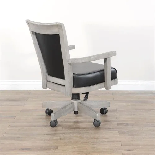 Vista 7 de Sunny Designs Doe Valley Caster - Silla de juego de póquer (gris alpino)