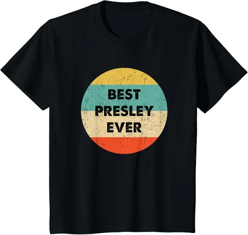 Vista 43 de Camiseta Presley Name, Negro, S