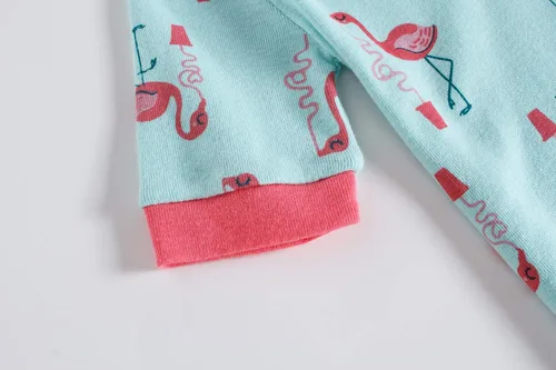 Vista 6 de KikizYe - Conjunto de pijama de manga corta para niñas pequeñas, 100% algodón