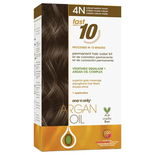 Vista 8 de One 'N Only Fast 10 - Kit de coloración permanente para el cabello, tinte para el cabello para mujeres con aceite de argán para mantener