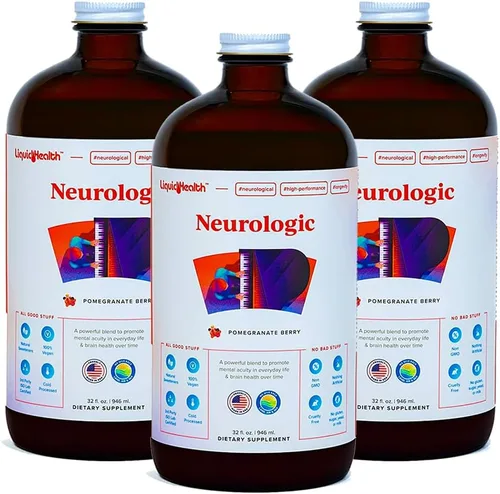 Vista 8 de LIQUIDHEALTH Suplemento de enfoque neurológico, suplemento nootrópico para función cognitiva, memoria y enfoque con ginkgo biloba, colina, L-teanina