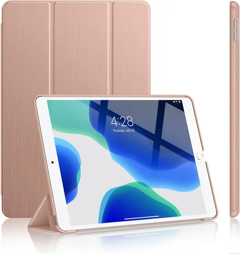 Vista 18 de Soke Funda para iPad de 9ª/8ª/7ª generación 2021/2020/2019, [soporte tríptico delgado + activación/suspensión automática], cubierta trasera